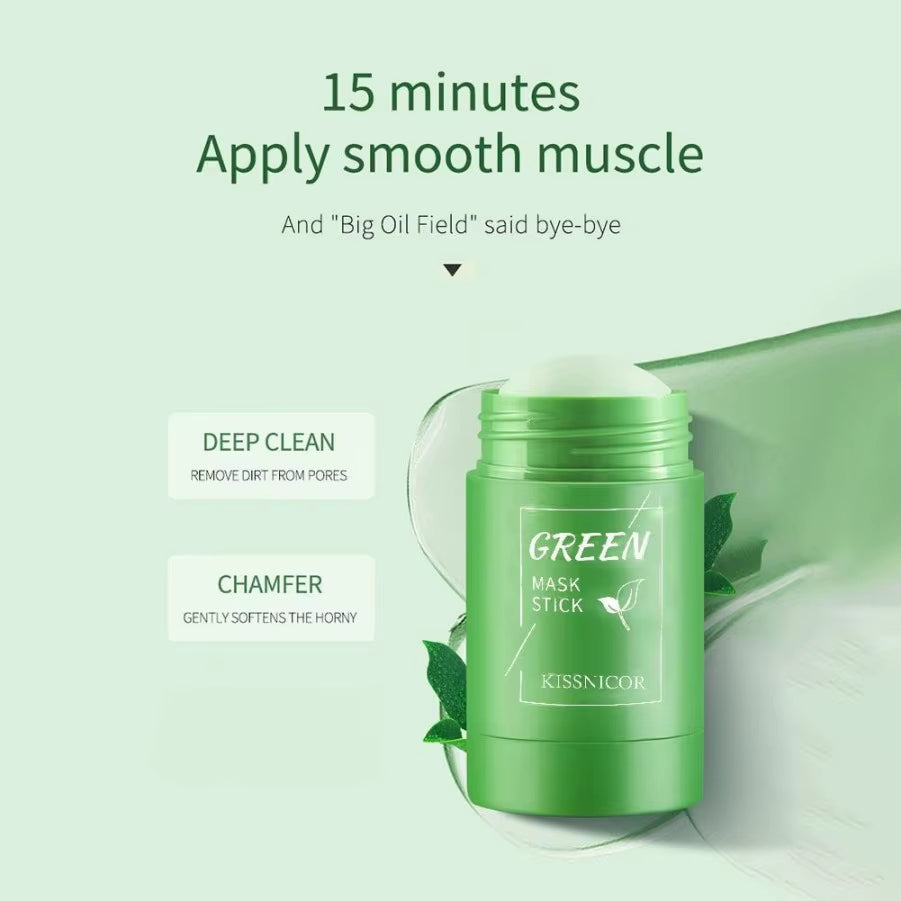 Green Tea Mask Face Clean Green Tea Cleansing Deep Moisturizing Shrink Pores Blackhead Acne Facial Korean Skin Care