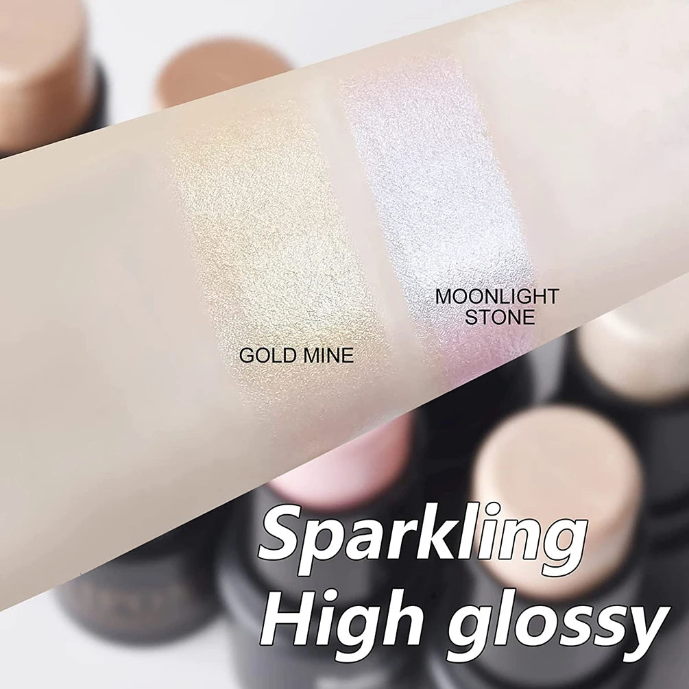 Magical Halo Highlighter Stick Makeup Glitter Contouring Bronzer for Face Shimmer Powder Highlight Corrector Contour Illuminator