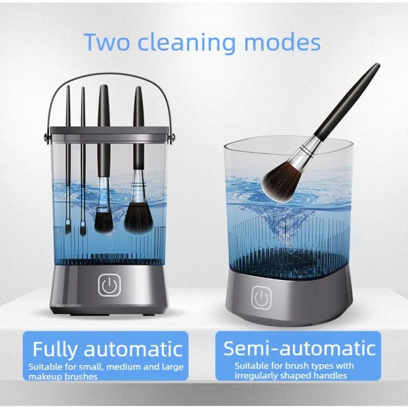 Portable Electric Makeup Brush Cleaner Bucket Type Lazy Person'S Cleaning Tool Beauty Health Care Cosmetic Brush Washer