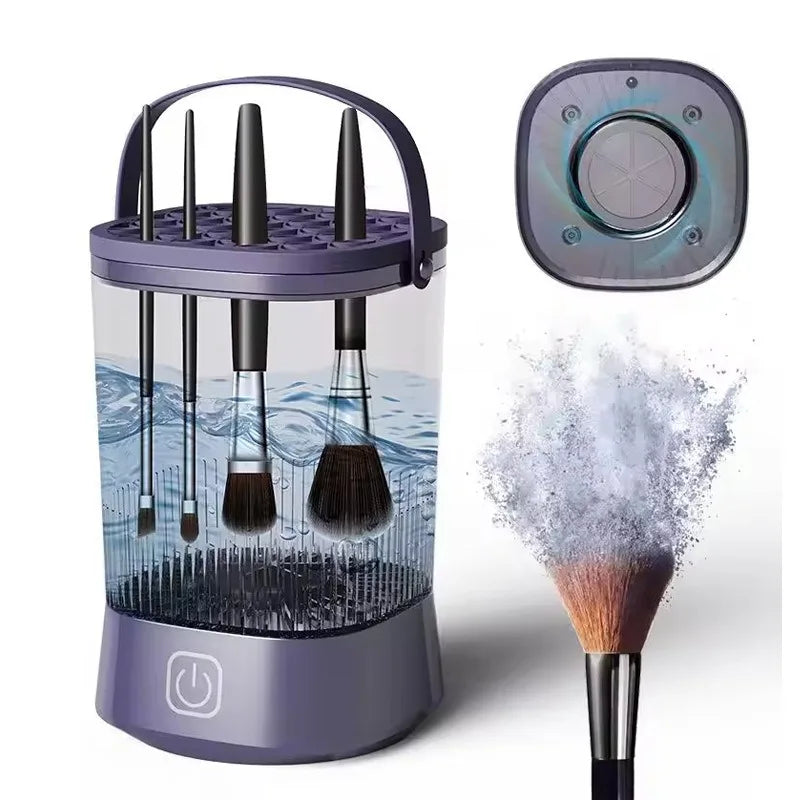 Portable Electric Makeup Brush Cleaner Bucket Type Lazy Person'S Cleaning Tool Beauty Health Care Cosmetic Brush Washer