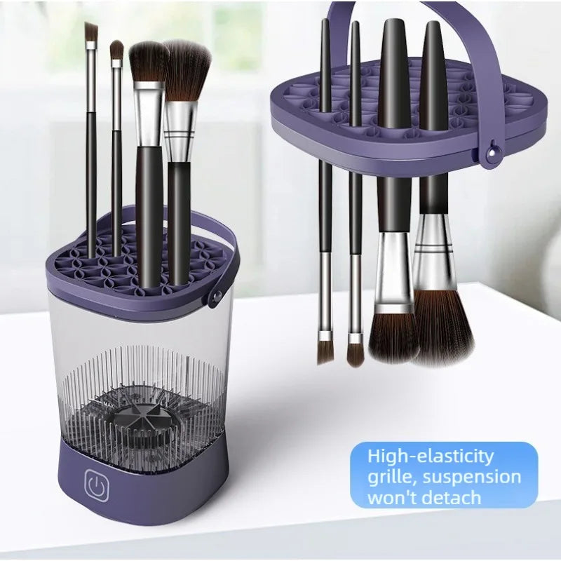 Portable Electric Makeup Brush Cleaner Bucket Type Lazy Person'S Cleaning Tool Beauty Health Care Cosmetic Brush Washer