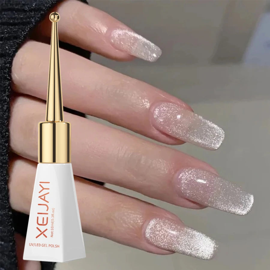 1Pc 10Ml Chili Peppers Magnetic Cat Eye Chrome Nail Powder Chameleon Metallic Nail Art Glitter Powder for Gel Polish DIY Home Na
