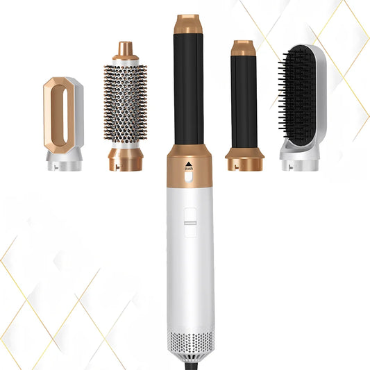 5 in 1 Hair Dryer Hot Comb Set Professional Curling Iron Hair Straightener Styling Tool for Airwrap Hair Dryer Household