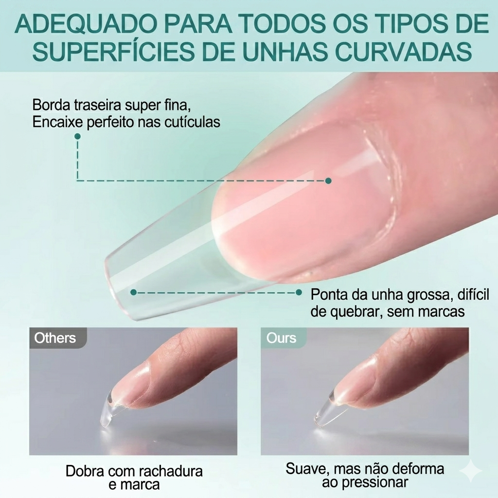 Nailpop 120 unids/caixa Gel X Nail Tips