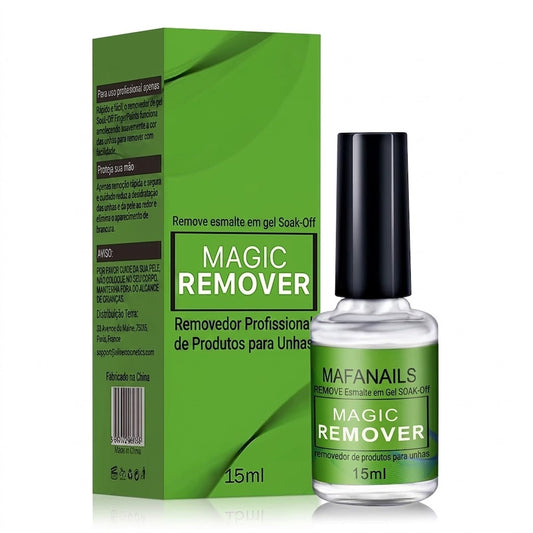 Removedor de Esmalte em Gel de 15ml, Soak-Off, Remove o Esmalte em Gel de Forma Rápida e Fácil em 3 Minutos, 0.5Fl.Oz, Profissional, Não Irritante