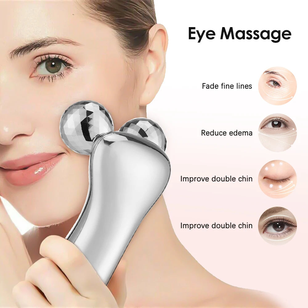 EMS Facial Roller Massager Microcurrents Face Lifting Machine V-Face Rollermassager Skin Rejuvenation Anti-Wrinkle Beauty Device