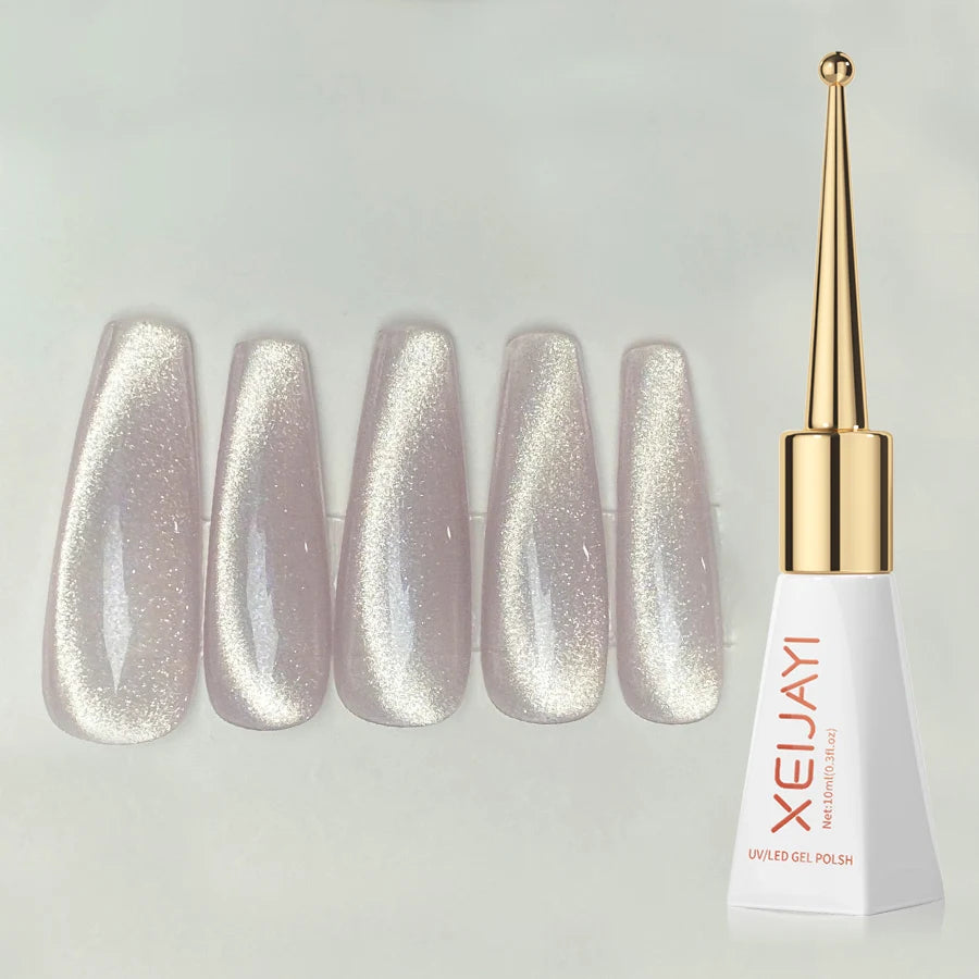 1Pc 10Ml Chili Peppers Magnetic Cat Eye Chrome Nail Powder Chameleon Metallic Nail Art Glitter Powder for Gel Polish DIY Home Na